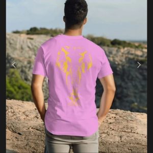 Pink T-shirt (Gold Logo- X - Large)